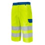 Fluorescent Yellow/Blue Bugatti Work Bermuda Shorts