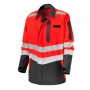 Veste de Travail HV Roady Rouge Fluo/Charbon