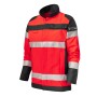 Blouson de Travail Multirisques Safeline HV Rouge Fluo/Charbon