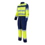 Safeline HV Neon Yellow/Navy Multi-Risk Work Quick Coverall