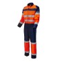 Safeline HV Neon Orange/Navy Multi-Risk Work Quick Coverall
