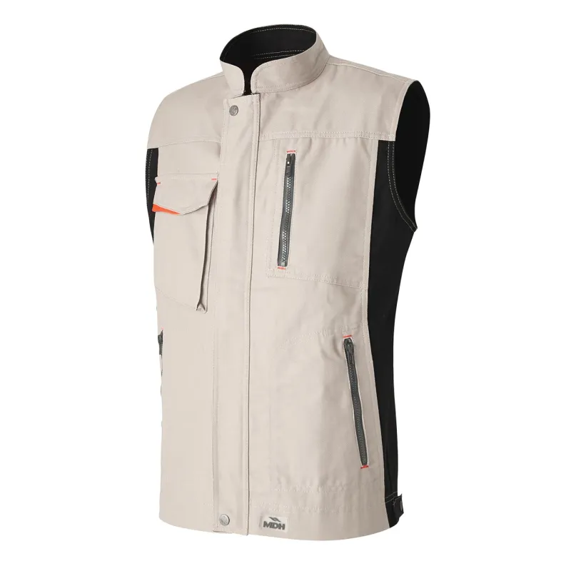 Gilet de Travail sans manches Beige Dynamic Fit