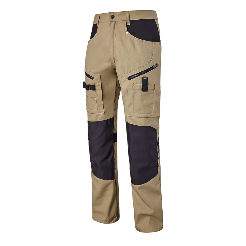 Pantalon Homme Genouillères Kaki Dynamic Fit
