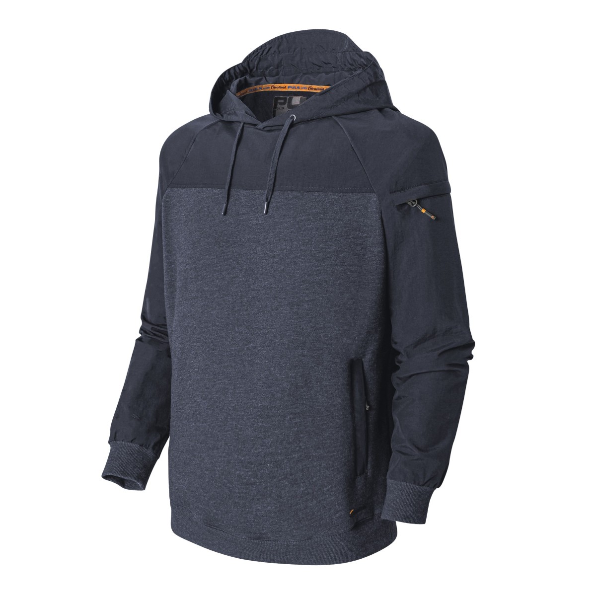Sweat à capuche en coton mélangé Alban heavy fleece Bleu K-Way - Homme | Place des Tendances