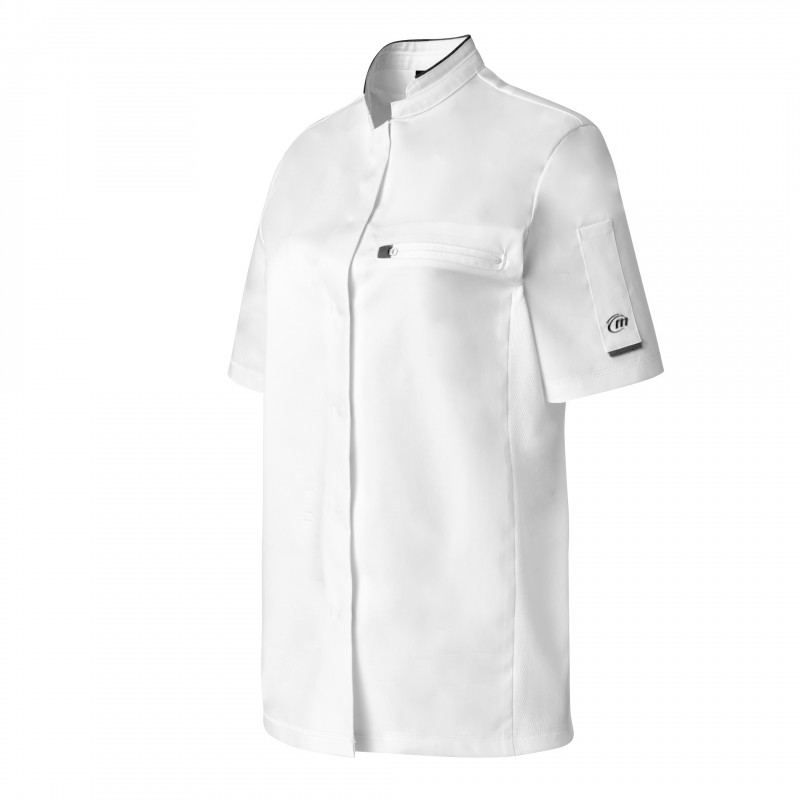 Veste de cuisine hyper confort stretch manches courtes