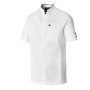 Veste de Cuisine Homme Crush Manches Courtes Blanc/Noir