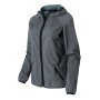 Women's Dual-Material Grey Hoodie
