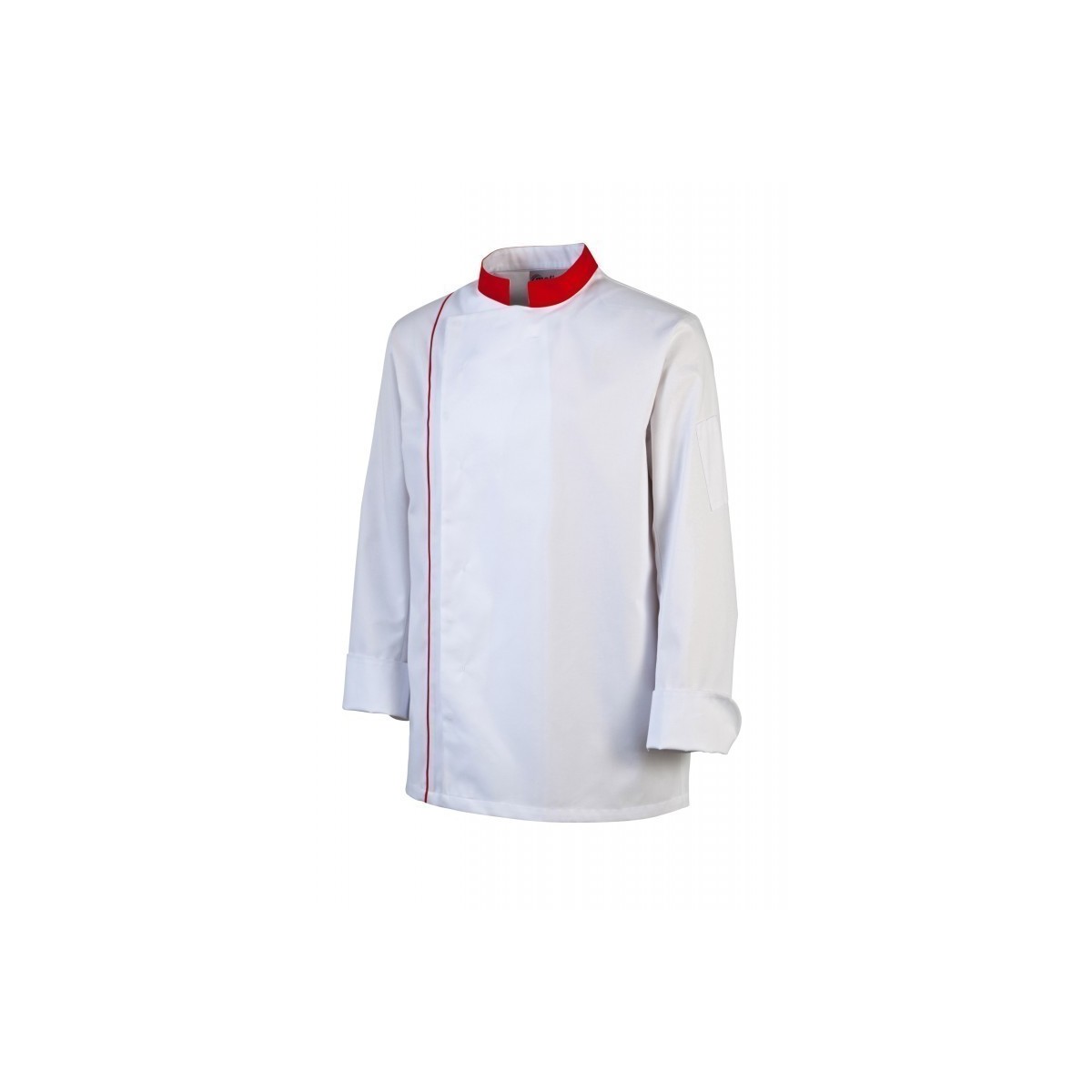 Veste de Cuisine Homme AJIK Blanc & Rouge