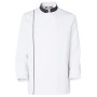 Veste de Cuisine Homme Ajik Manches Longues Blanc/Noir