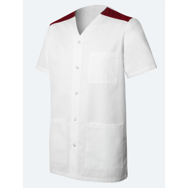 Tuniques Homme VALENTIN Blanche & Bordeaux