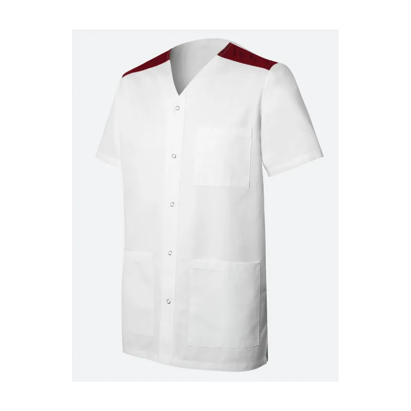 Tuniques Homme VALENTIN Blanche & Bordeaux