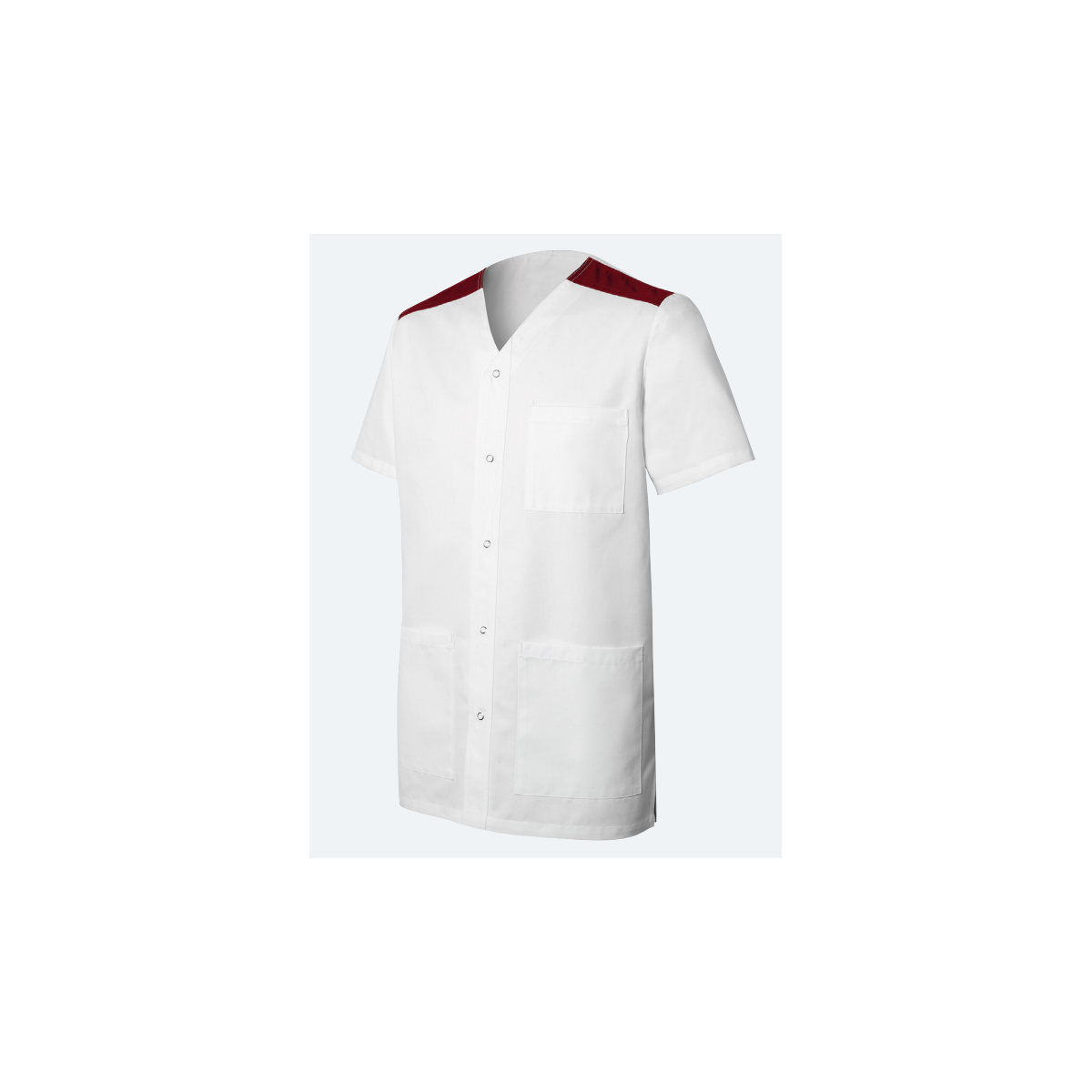 Tuniques Homme VALENTIN Blanche & Bordeaux