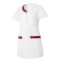Tunique de Travail Femme Valentine Blanc/Bordeaux