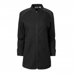 Veste de Cuisine Hornet pour Femme à Manches Longues Noir