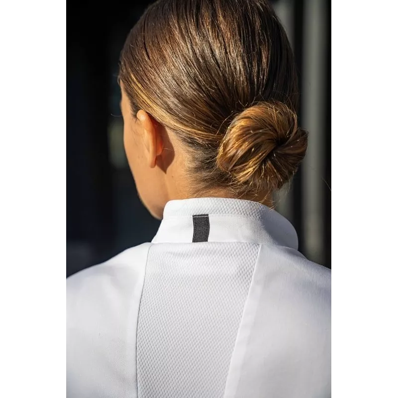 Veste Blanche de Cuisine Smart pour Femme à Manches Longues