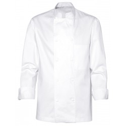 Veste Blanche de Cuisine White pour Homme à Manches Longues