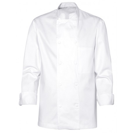 Veste Blanche de Cuisine White pour Homme à Manches Longues