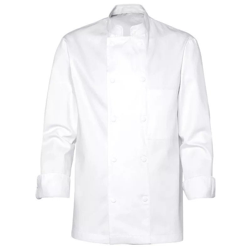 Veste Blanche de Cuisine White pour Homme à Manches Longues