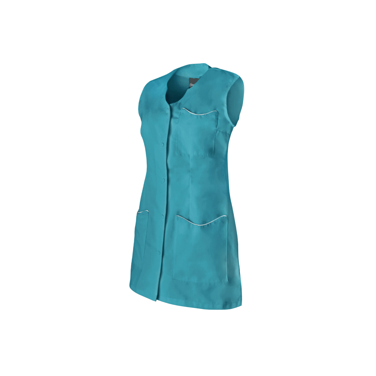 Tuniques Femme LAURIE Manches Courtes Bleu canard & Blanc Hasson