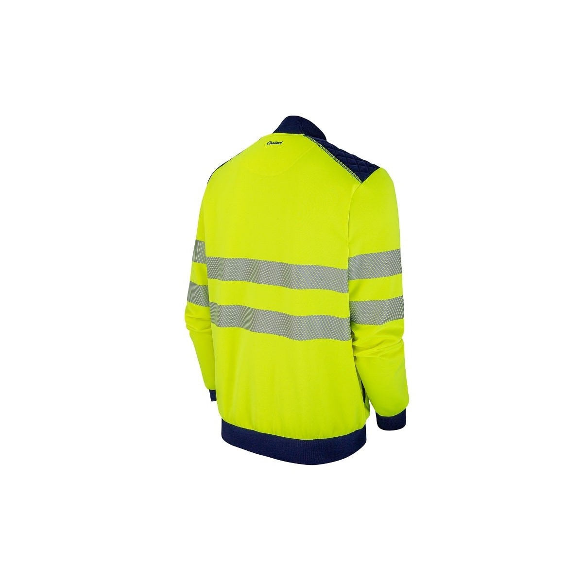 Sweat zippe Luklight Jaune HV Col montant Molinel
