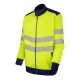 Sweat zippe Luklight Jaune HV Col montant Molinel