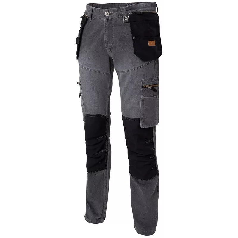 Denim kneepad jeans with holster pockets - Molinel