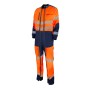 R'Flex Neon Orange/Navy High Visibility Work Coverall