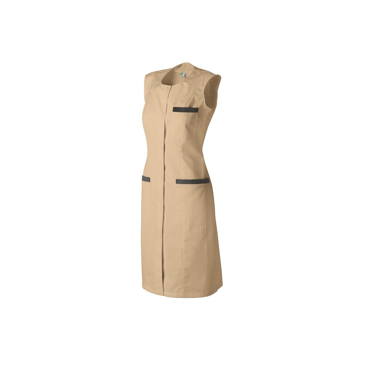 Blouse Pro sans manche Caroline Moka Charbon