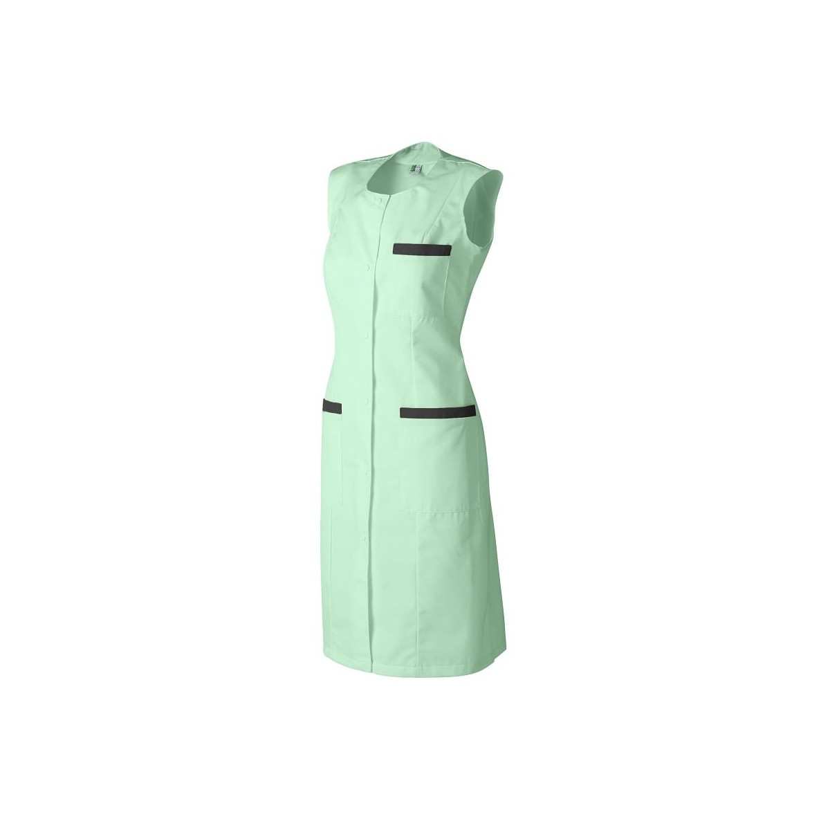Top sans manches brodé en coton spruce green - Comptoir des Cotonniers