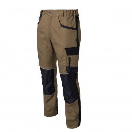 Pantalon Genouillères Professionnel Evolve - Beige & Noir
