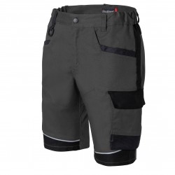 Bermuda Professionnel Evolve - Gris & Noir