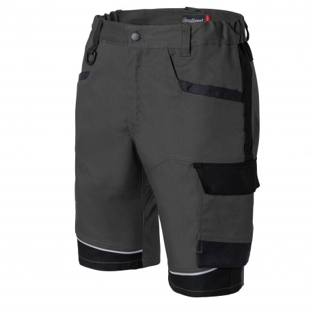 Bermuda Professionnel Evolve - Gris & Noir