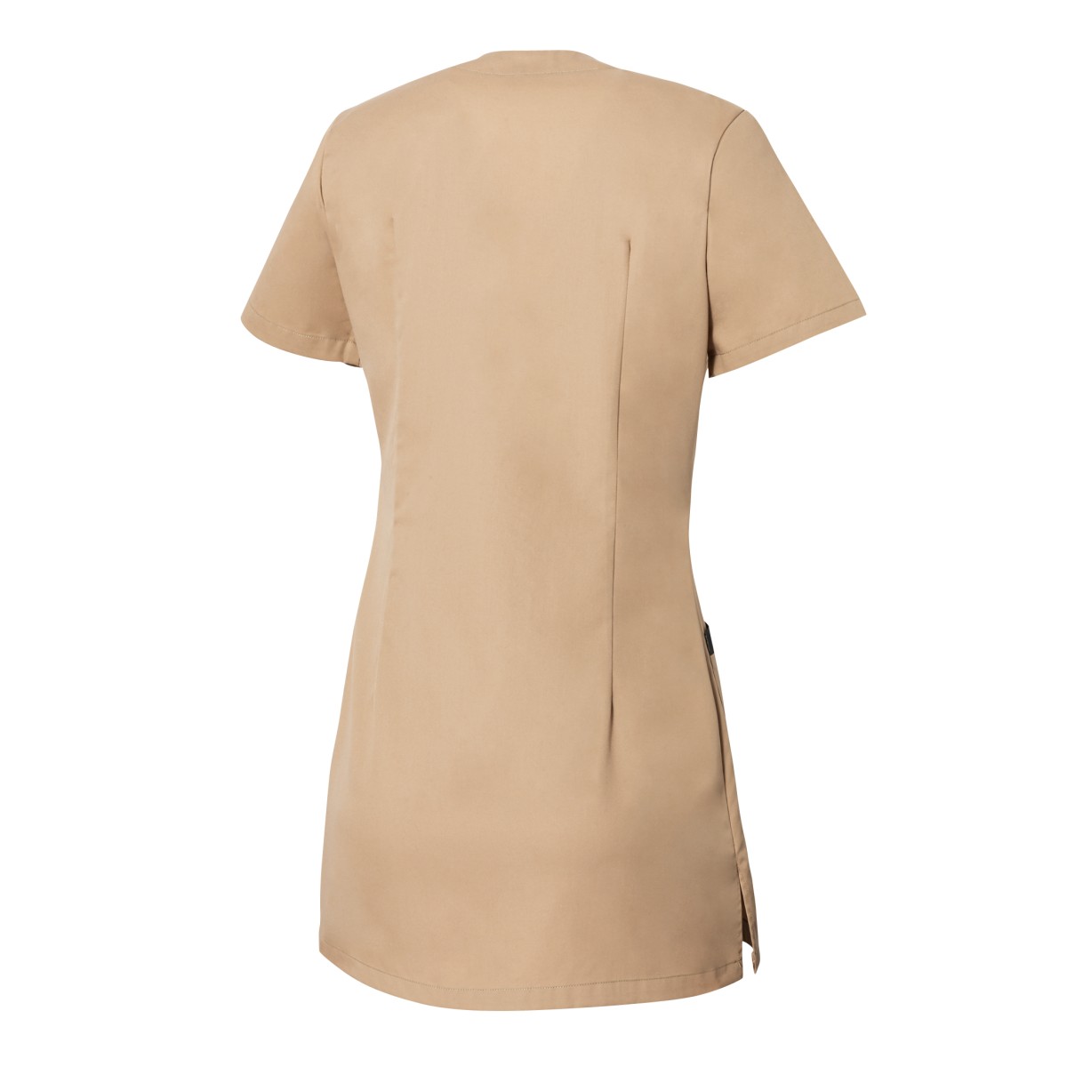 Tunique de Travail Femme Carole Manches Courtes Moka/Charbon