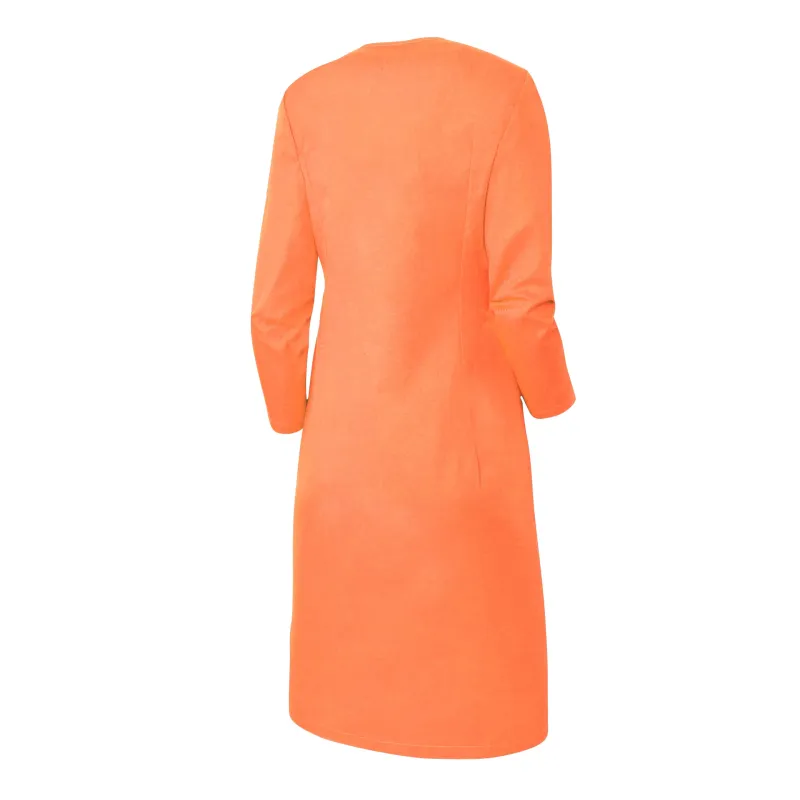 Blouse de Travail Femme Laurene Manches Transformables Fleur d'Oranger/Blanc