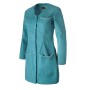 Tunique de Travail Femme Laurie Manches Transformables Bleu Canard/Blanc