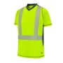 T-Shirt Haute Visibilité Manches Courtes Luklight GRS® Jaune Fluo