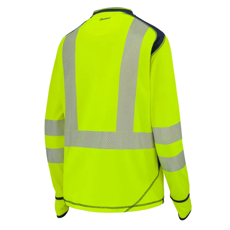 Fluorescent Yellow Luklight GRS® High Visibility Long Sleeve T-Shirt