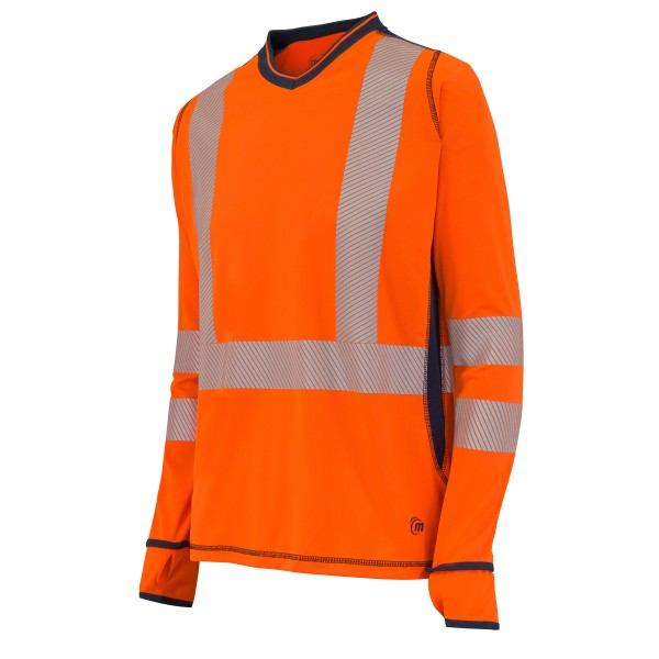 T-Shirt Haute Visibilité ML Luklight GRS Orange fluo