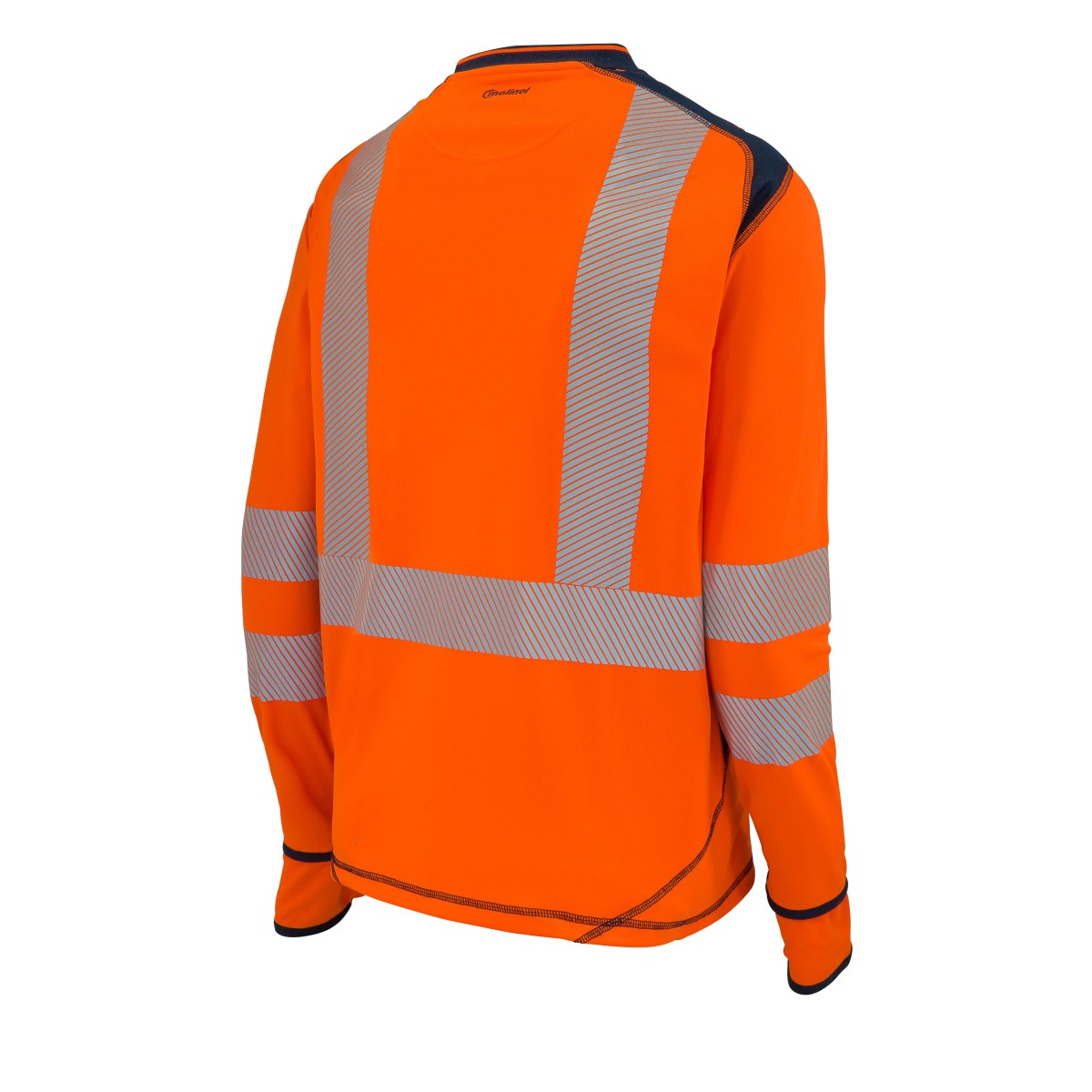 Fluorescent Orange Luklight GRS® High Visibility Long Sleeve T-Shirt