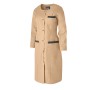 Blouse de Travail Femme Caroline Manches Transformables Moka/Charbon