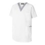 Tunique de travail mixte Everest Blanc & Gris perle
