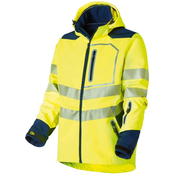 Softshell haute visibilité jaune fluo