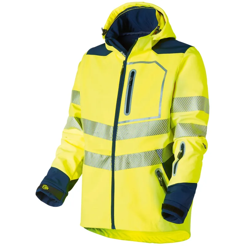 Softshell haute visibilité jaune fluo