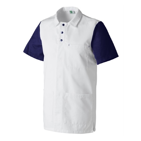 Tunique de Travail Homme Paul Blanc/Orage