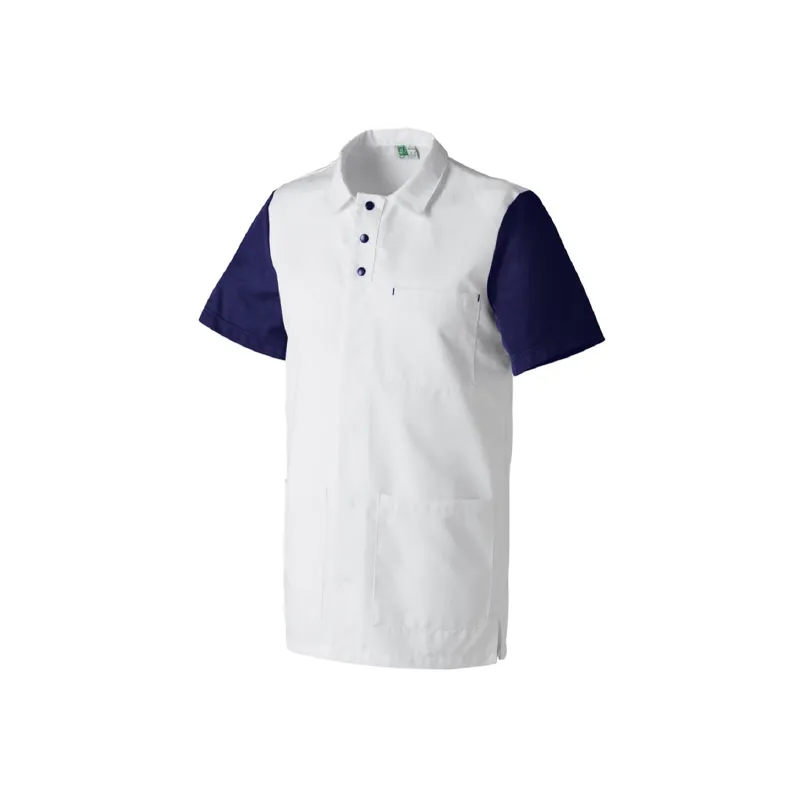 Tunique de Travail Homme Paul Blanc/Orage