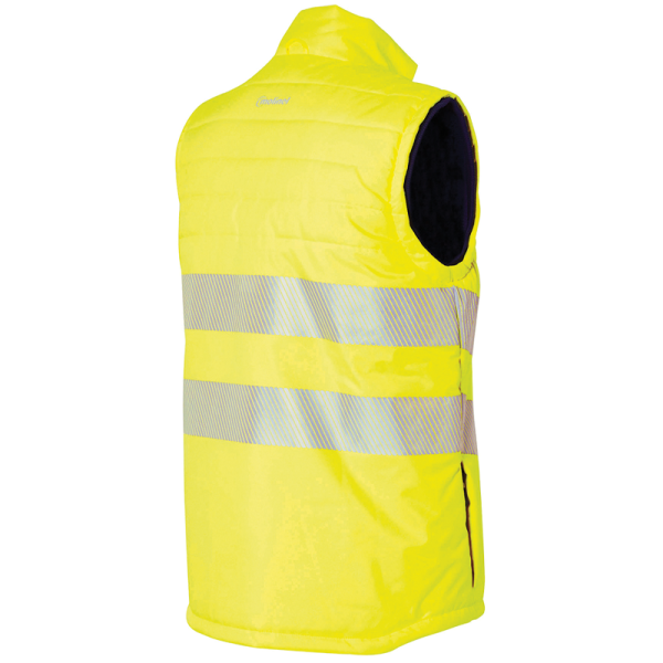 Bodywarmer HV jaune/marine - Normé EN20471, tissu déperlant | Molinel