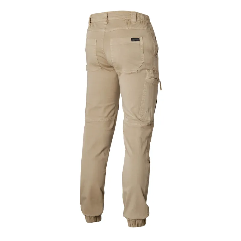 Moovy Work Trousers in Sand Beige – GOTS Certified – Stretch and Multi-Pocket | Molinel