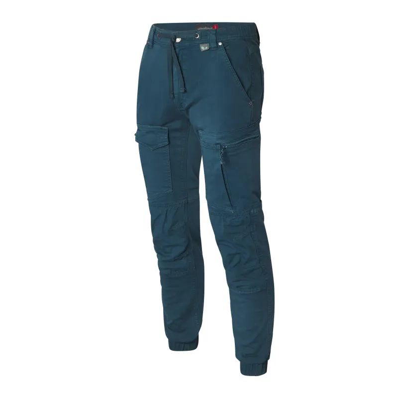 Moovy Work Trousers in Atlantic Blue – GOTS Certified – Stretch and Multi-Pocket | Molinel