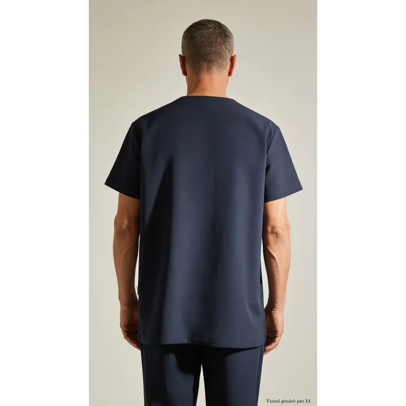 Novakare Dark Blue Unisex Work Tunic – Unisex & Fitted | Molinel Hasson