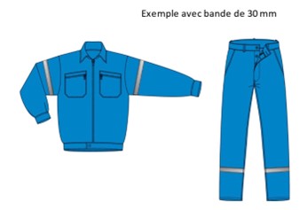 norme en 17353 Type B2 sur membres matière Rétroréfléchissante molinel